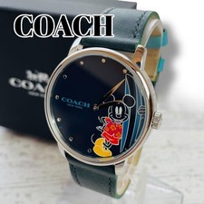 m710 Coach Disney Mickey relógio de surf pulseira de couro aço inoxidável 30m Water Resi comprar usado  Enviando para Brazil
