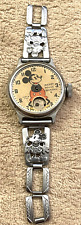 Reloj Personaje Mickey Mouse Ingersoll 1935 Original 3 Eslabones Banda Metal 2 Dijes segunda mano  Embacar hacia Argentina