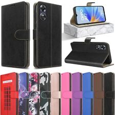 Capa telefone premium suporte à prova de choque carteira de couro fina flip para Oppo A17 comprar usado  Enviando para Brazil