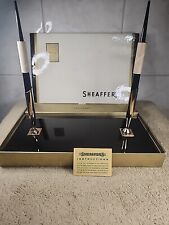Conjunto de mesa Sheaffer ponto branco caneta-tinteiro novo na caixa 14K com base comprar usado  Enviando para Brazil