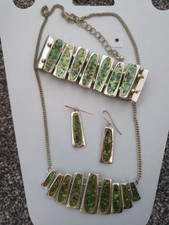 Green silver statement for sale  BIRMINGHAM