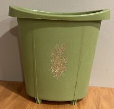 Usado, cesto de lixo plástico vintage lata de lixo recipiente verde abacate comprar usado  Enviando para Brazil