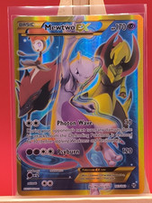 Cartão Pokemon Mewtwo EX 163/162 Breakthrough Full Art Secret raro borda dourada, usado comprar usado  Enviando para Brazil