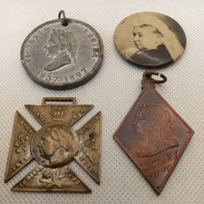 Colección de medallas e insignias de la reina Victoria. Oro y diamante jubileo ect segunda mano  Embacar hacia Mexico
