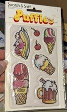 Pegatinas vintage, marca 1, rasguño y olfateo, helado hinchado, nip, 1, (CK1) segunda mano  Embacar hacia Mexico