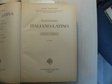 Dizionario italiano latino. usato  Napoli