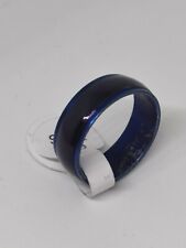 Anel masculino/feminino 8 mm de largura azul metálico aço inoxidável banda bolha Reino Unido tamanho R comprar usado  Enviando para Brazil