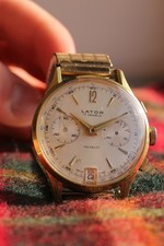 Lator vintage chronograph for sale  LEEDS