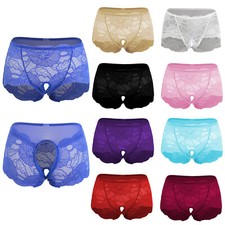 Calcinha lingerie feminina de renda abertura virilha boate parte inferior oca comprar usado  Enviando para Brazil