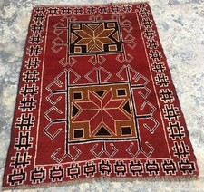 Tapete Afegão, Mini Tapete Vintage, Tapete Turco, Tapete Boho, Tapete Design Oushak 3x5 pés comprar usado  Enviando para Brazil