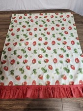Painel cortina de morango vintage janela cozinha cortina café comprar usado  Enviando para Brazil