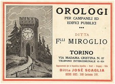 Pubblicita 1926 orologio usato  Biella