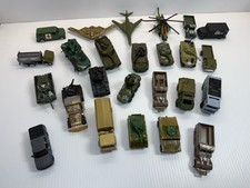 Veículos militares do exército tanques caminhões aviões caixa de fósforos lote de 25 comprar usado  Enviando para Brazil