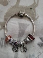 Pandora snowflake bangle for sale  BATHGATE