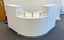 White curved reception for sale  NUNEATON