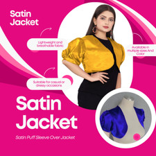 Cardigã Bolero Feminino Bolero Koti Cetim Cropped Manga Curta Jaqueta Bolero S109 comprar usado  Enviando para Brazil