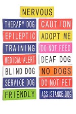 Patches para arnês tático para cães etiquetas de aviso arnês canino arnês K9 comprar usado  Enviando para Brazil