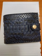Navy python leather for sale  PETERBOROUGH