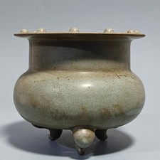 Usado, Fogão de três pés marcado forno Ru porcelana antiga dinastia canção porcelana antiga 6,3" comprar usado Usado, Fogão de três pés marcado forno Ru porcelana antiga dinastia canção porcelana antiga 6,3" comprar usado  Enviando para Brazil