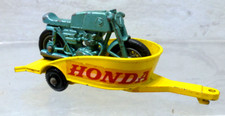 Lesney Matchbox Series No. 38 Honda motocicleta e reboque 1967 vintage Inglaterra comprar usado  Enviando para Brazil