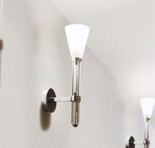 applique LUMEN CENTER ITALIA ICE 21 verre chrome rare luminaire éclairage design comprar usado  Enviando para Brazil