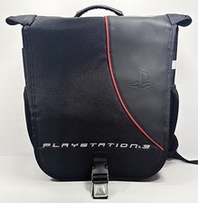Mochila acolchoada console PlayStation 3 PS3 estojo de transporte vermelho e preto 17x15 comprar usado  Enviando para Brazil
