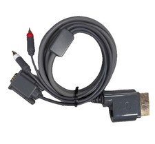 Cabo AV Xbox 360 de terceiros com conexão VGA e porta óptica - Testado, usado comprar usado  Enviando para Brazil