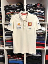 Camiseta polo vintage Y2K Ferrari Formula One F 1 Puma Shell Racing tamanho M bege comprar usado  Enviando para Brazil