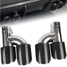 2 peças tubos de escape duplos de carro de fibra de carbono estilo H ID: 2,5" OD: 3,5", usado comprar usado  Enviando para Brazil