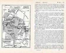 Beaune 1909 plan d'occasion  Expédié en France