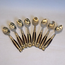 Brass tea spoons for sale  LIVERSEDGE