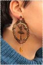 Orecchini pizzo decorati usato Orecchini pizzo decorati usato  Brescia