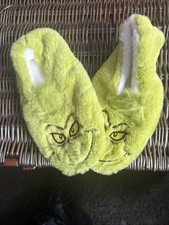 Grinch slippers medium for sale  BURY