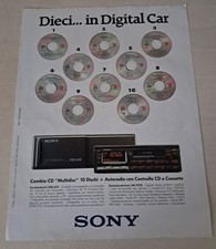 Pubblicità sony cambiadischi usato  Pontecagnano Faiano