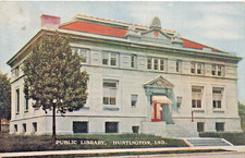 Huntington Indiana ~ Lawliche Gratis Library ~ 1908 Holmes Tolle & Evans na sprzedaż  Wysyłka do Poland