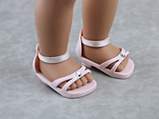 Usado, Sandálias rosa claro American Girl para sapatos de boneca de 18 pol. salto gatinho comprar usado  Enviando para Brazil