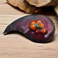 Enameled copper brooch for sale  Monmouth Junction