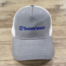 Boné TeamViewer logotipo chapéu Snapback cinza soletrar malha traseira acesso remoto aplicativo ajuste comprar usado  Enviando para Brazil