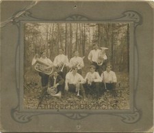 Viento Msic Banda Libre Con Tuba Clarinete Trumpet Antigüedad Foto comprar usado  Enviando para Brazil