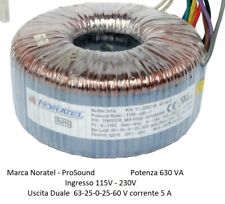 Trasformatore Toroidale 630 W Ingresso 115-230V Uscita duale 63+63V 25+25V na sprzedaż  Wysyłka do Poland