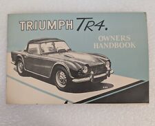 Triumph TR4 Owner's manual 1962 1963 1964 comprar usado  Enviando para Brazil