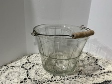 Balde de gelo transparente vintage âncora cesta alqueire design tigela de frutas comprar usado  Enviando para Brazil
