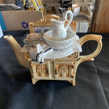 Bule Cardew azul vintage, azulez. Sabonete jarro toalha lavatório RARO suspirado comprar usado  Enviando para Brazil