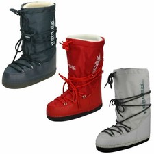 BOTAS DE NEVE INFANTIS UNISSEX MENINOS MENINAS REFLEXO PRETO COM CADARÇO QUENTE CASUAL INVERNO H4R046 comprar usado  Enviando para Brazil