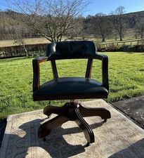 Green vintage leather for sale  ALNWICK