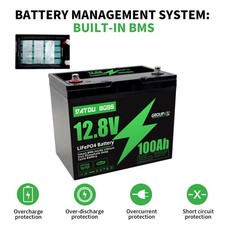 12v 100ah lifepo4 for sale  BIRMINGHAM