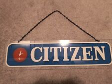 Vintage Citizen Relógio de Quartzo Placa de Plexiglass Anos 80-90 Grande 25"/6" comprar usado  Enviando para Brazil