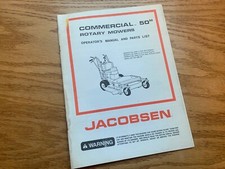 Jacobsen parts manual for sale  Burlington