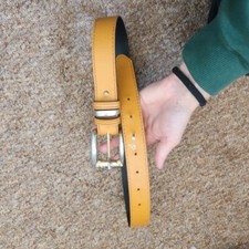 Mustard faux leather for sale  FOLKESTONE