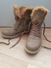 Beige braune stiefel gebraucht kaufen  Hamburg